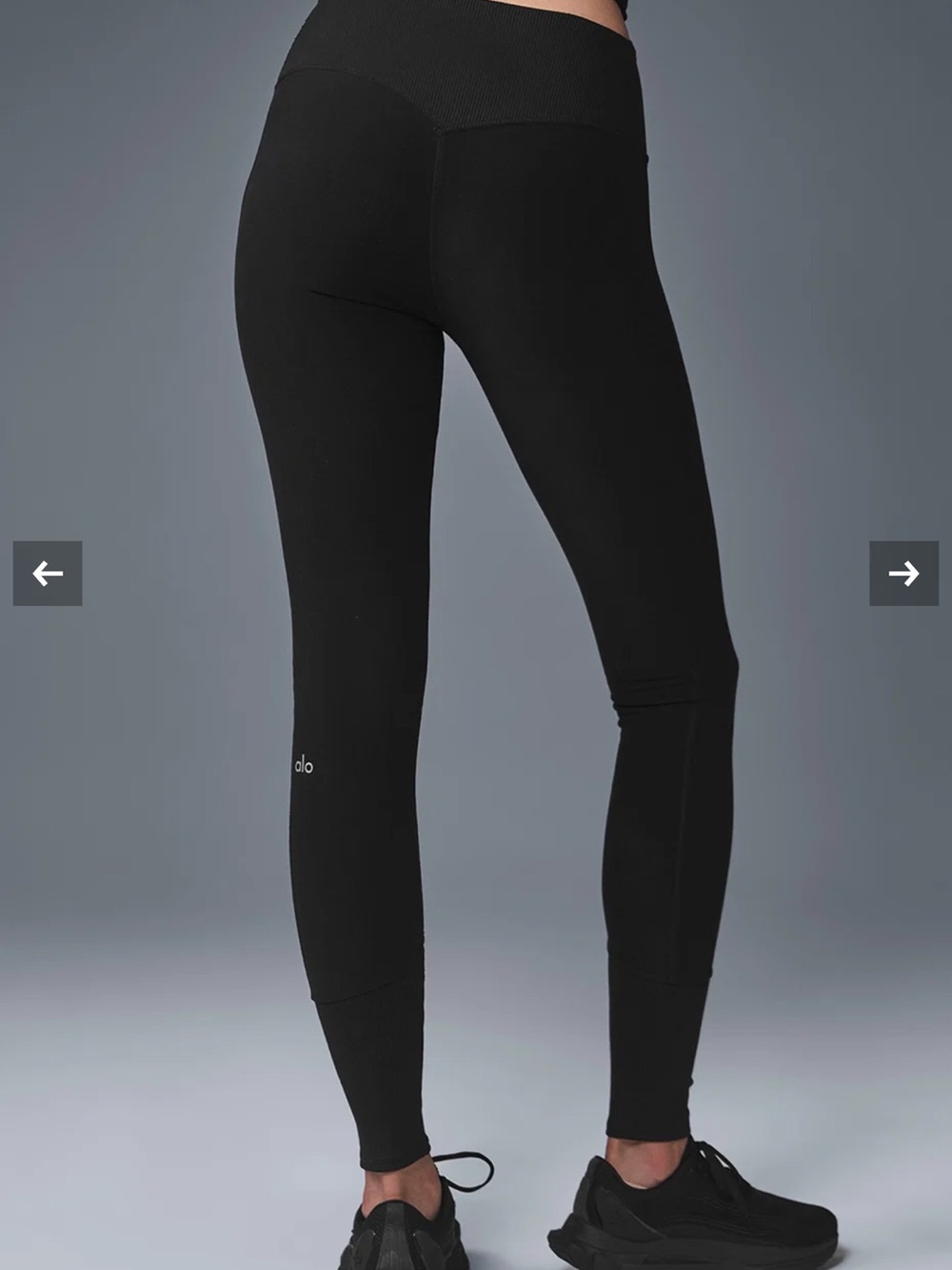 ALO Yoga Alosoft Lounge High-Rise Black Women's Leggings M